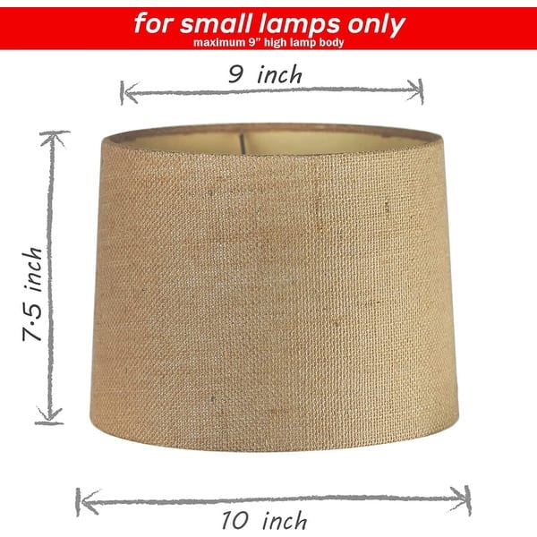 Uno Fitter Small Fabric Lampshade 9" x 10" x 7.5" On Sale Bed Bath